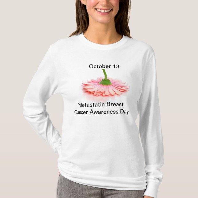 T-shirt Cancer du sein conscience chemise 13 octobre (Devant)