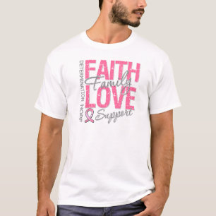 T-shirt Cancer du sein de inspiration de collage de slogan