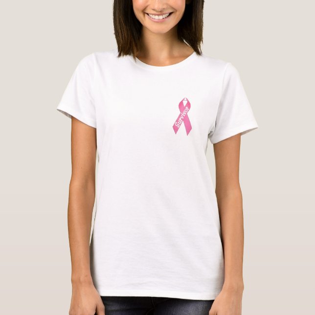T-shirt cancer du sein de survivant (Devant)