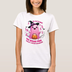 T-shirt Cancer du sein et Halloween : Ruban Imaginaire