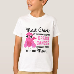 T-shirt Cancer du sein fou de maman du poussin 2