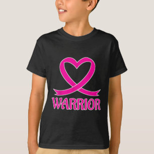 T-shirt Cancer du sein - Guerrier du coeur rose Sensibilis