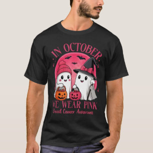 T-shirt Cancer du sein Halloween pour les femmes en Octobr