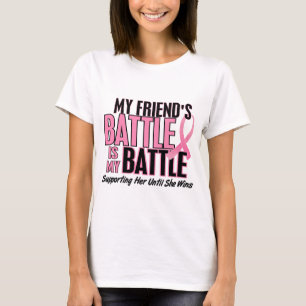 T-shirt Cancer du sein ma BATAILLE TROP 1 ami