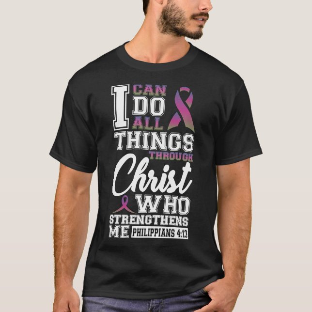 T-shirt Cancer du sein Métastatique Cancer du sein Je peux (Devant)