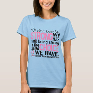T-shirt Cancer du sein : nous sommes forts
