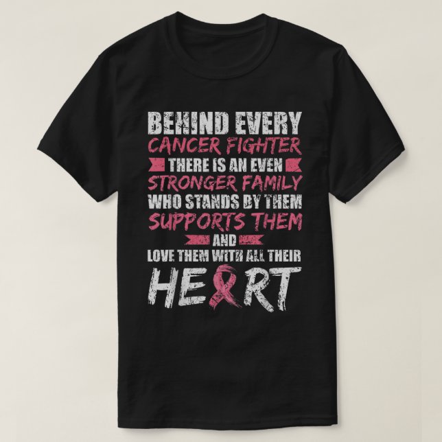 T-shirt Cancer du sein rose Chemise Soutien Cancer du sein (Design devant)