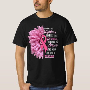 T-shirt Cancer Du Sein Soutien Les Combattants Cadeau Pour