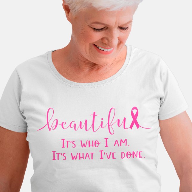 T-shirt Cancer Du Sein Survivant Belle Est Ce Que Vous Ête (Créateur téléchargé)