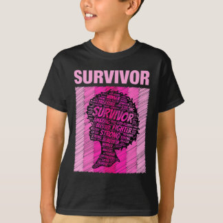 T-shirt Cancer du sein Survivante Africaine Américaine Fem