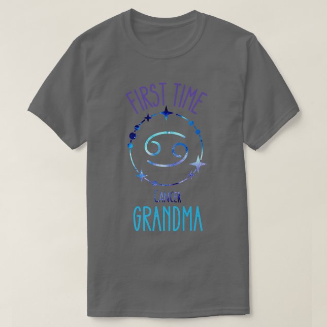 T-shirt Cancer Grandma Symbole Zodiaque Première fois Gran (Design devant)