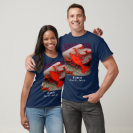 T-shirt Cancer le crabe signe zodiaque fête d'anniversaire