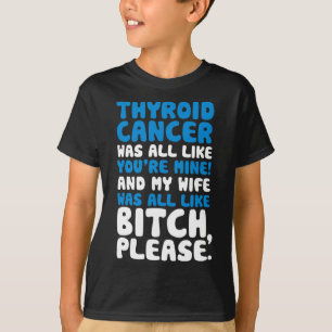 T-shirt Cancer Ma femme Assistance Citation Amusante