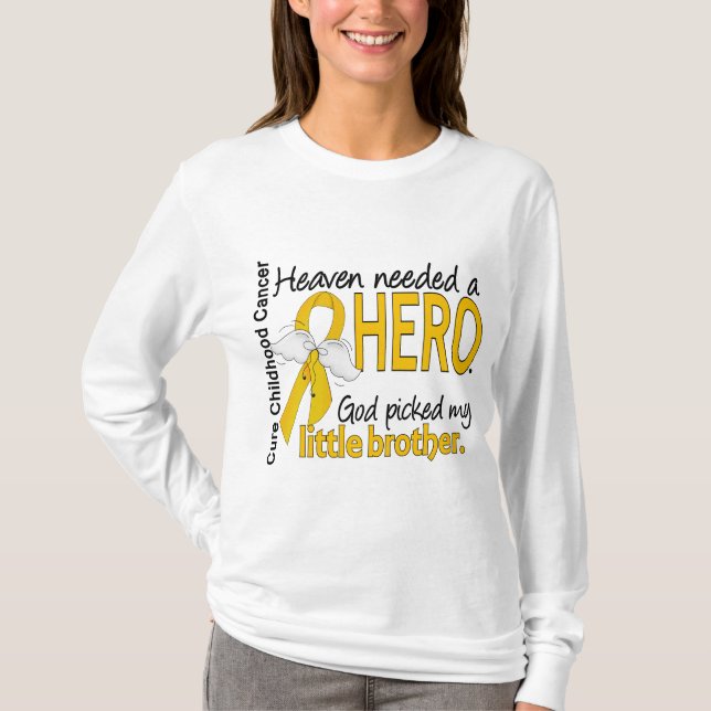 T-shirt Cancer nécessaire d'enfance de petit frère de (Devant)