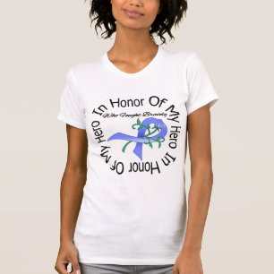 T-shirt Cancer oesophagien en l'honneur de mon héros