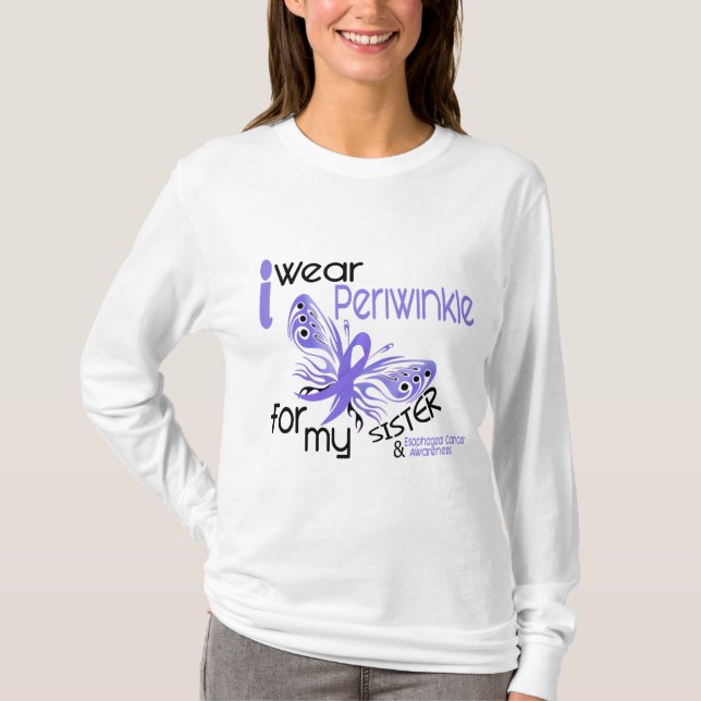 T-shirt Cancer oesophagien JE PORTE le BIGORNEAU POUR MA (Devant)