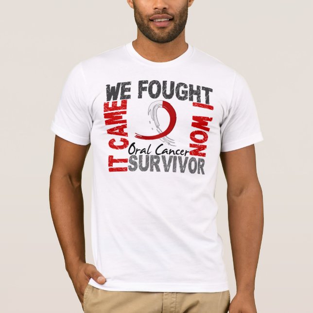 T-shirt Cancer oral du survivant 5 (Devant)