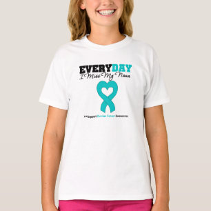 T-shirt Cancer ovarien chaque Mlle My Nana du jour I