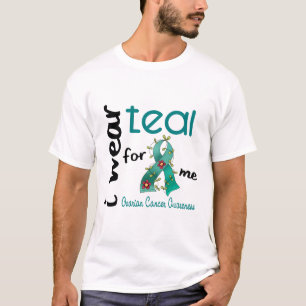 T-shirt Cancer ovarien JE PORTE TEAL POUR MOI 43