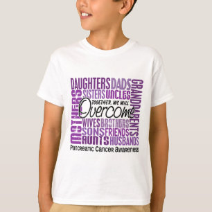 T-shirt Cancer pancréatique carré de famille