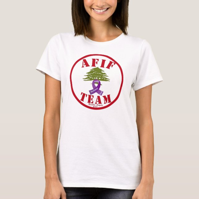 T-shirt Cancer pancréatique d'Afif (Devant)