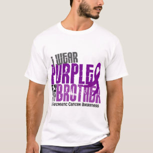 T-shirt Cancer pancréatique je porte le pourpre pour mon