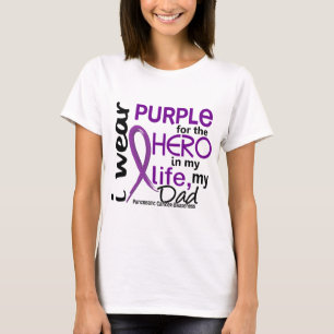 T-shirt Cancer pancréatique pour mon héros mon papa 2