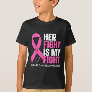 T-shirt Cancer Son combat est mon combat cancer du sein de