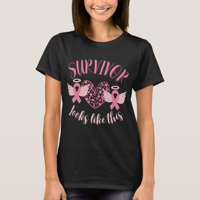 T-shirt Cancer Survivor ressemble à ceci : (Devant)
