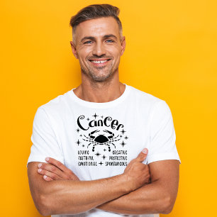 T-shirt Cancer Symbole Zodiaque Horoscope Personnalité Tra