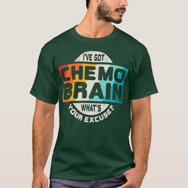 T-shirt Cancer T Shirt Chemo Brain Retro Awareness Gift (Devant)