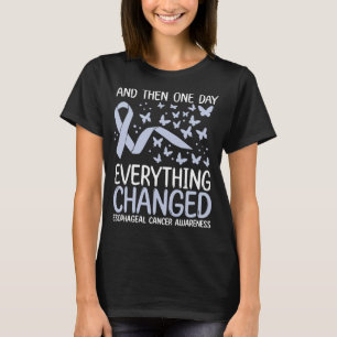 T-shirt Cancer Warrior Ribbon Esophageal Cancer Awareness
