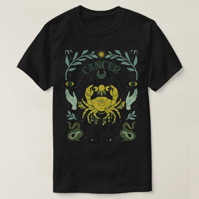 T-shirt Cancer Zodiac Anniversaire Cadeau Horoscope Zodiac (Design devant)