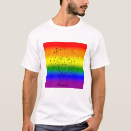 T-shirt Cancer Zodiac Fierté LGBTQ Design d'astrologie arc