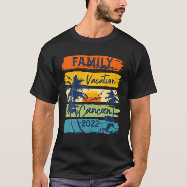 T-shirt Cancun 2022 Mexico Family Vacation Matching Group (Devant)