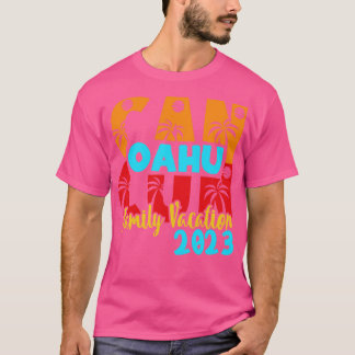 T-shirt Cancun 2023 Oahu Été Famille Couple Correspondant 