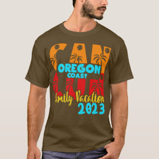 T-shirt Cancun 2023 Orange Comté Été Famille Couple Mat