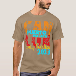 T-shirt Cancun 2023 Puerto Vallarta Couple d'été en famill