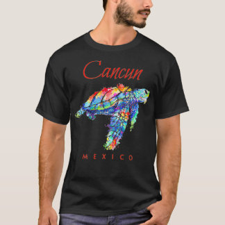 T-shirt Cancun Aquarelle Meico Tortue de mer
