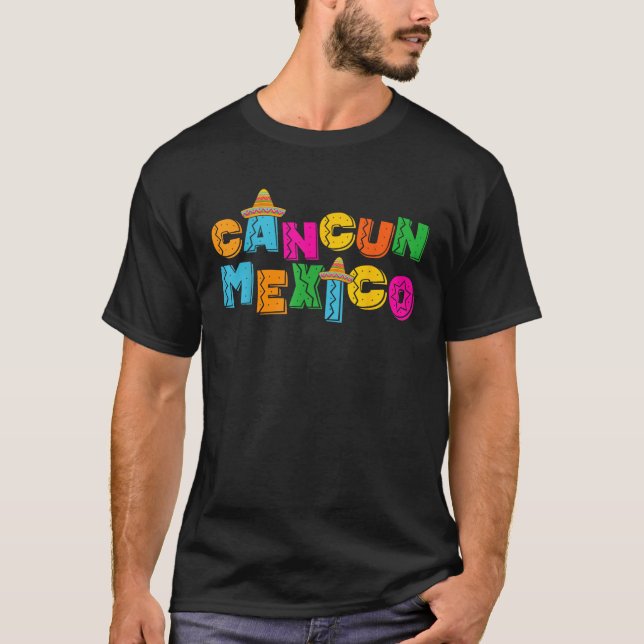 T-shirt Cancun Mexique  (Devant)