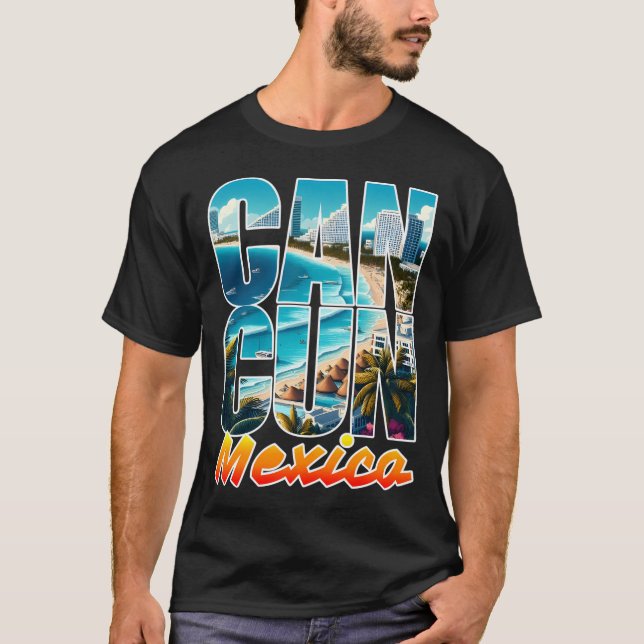 T-shirt Cancun Mexique (Devant)