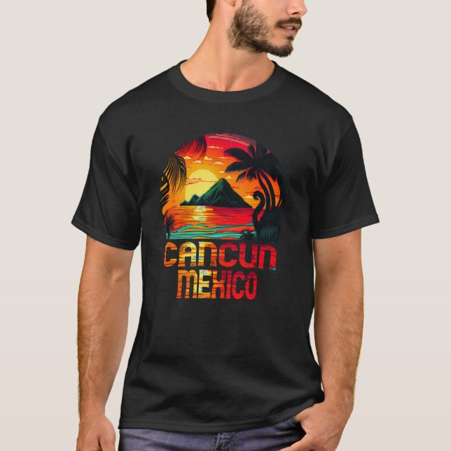 T-shirt Cancun Mexique 2023 Souvenir (Devant)