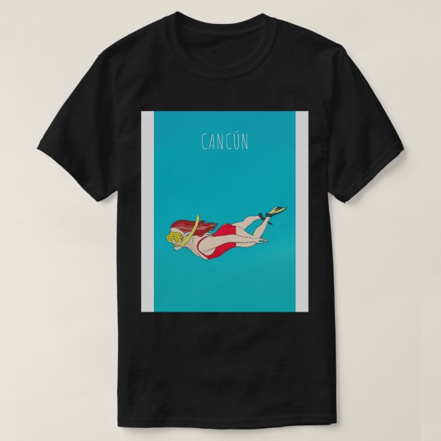 T-shirt Cancun Quintana Roo Mexique (Design devant)