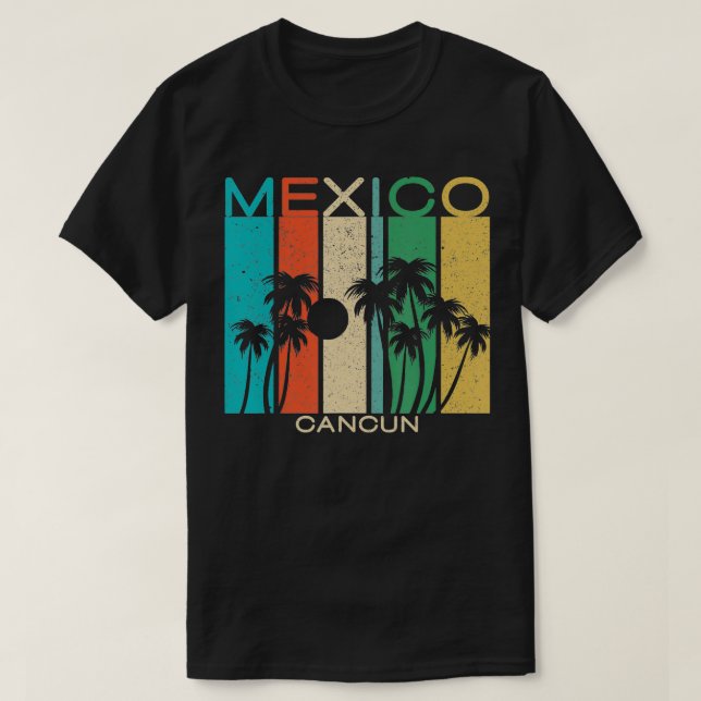 T-shirt Cancun Souvenir Mexique Cadeau d'été (Design devant)