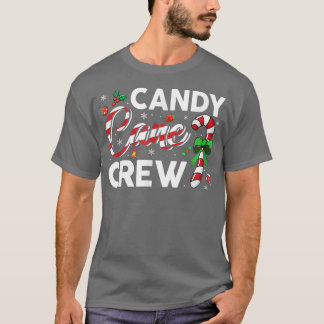T-shirt Candy Cane Crew Funny Christmas Candy Lover Ugly S