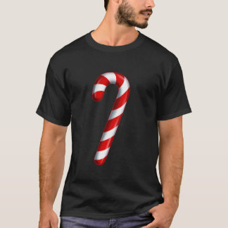 T-shirt Candy Cane Merry and Bright Red and White Candy Co