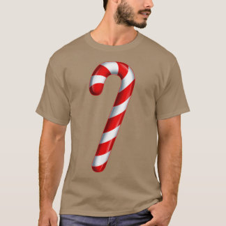 T-shirt Candy Cane Merry and Bright Red and White Candy Co