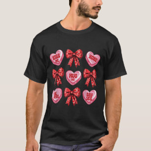 T-shirt Candy Coeurs sucrés Aimer Valentines Jour Coquette