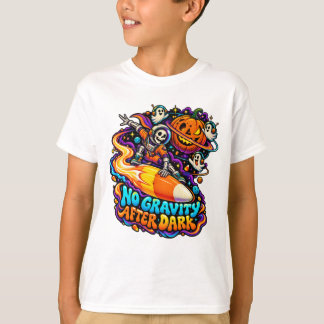T-shirt Candy Comet Squelette Espace Halloween