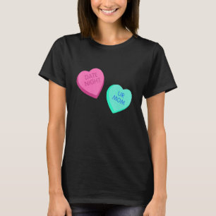 T-shirt Candy Conversation Coeurs Valentines Filles Fille 